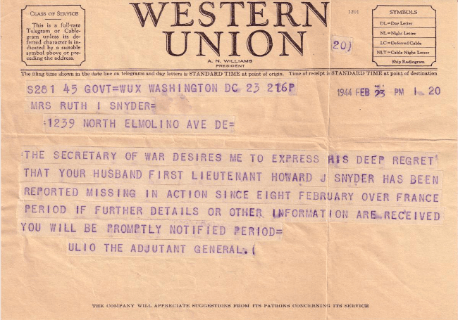 Western Union Telegram