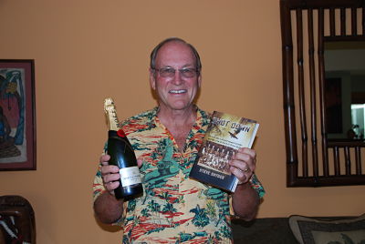 Steve celebrating the publishing of his new book