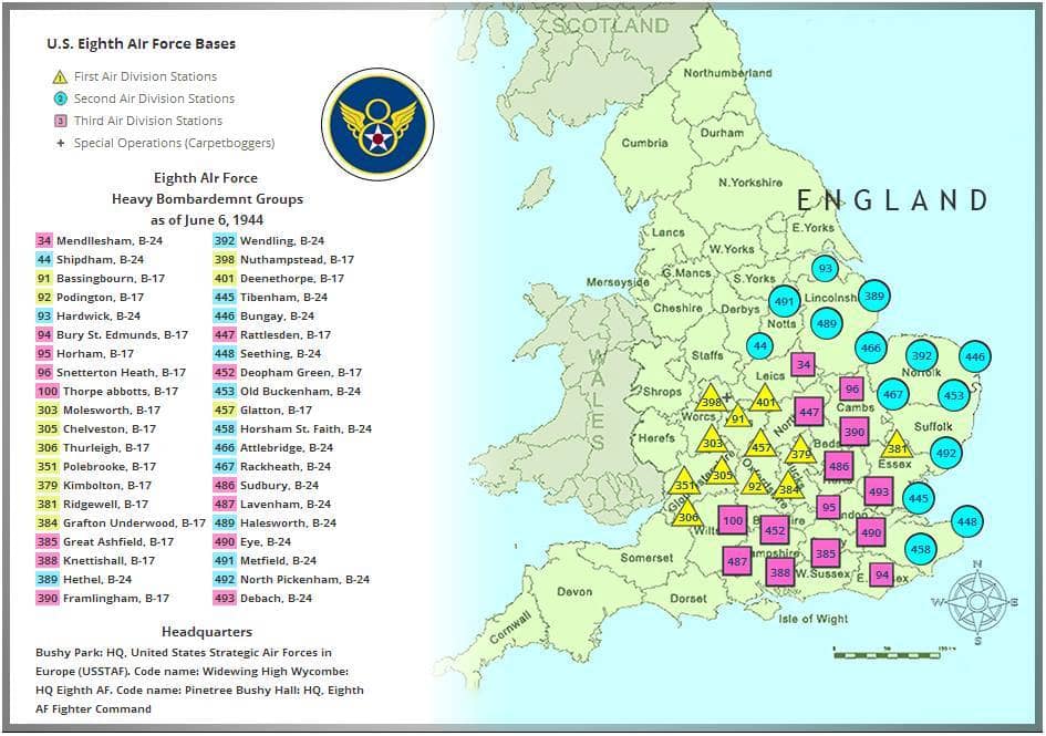 u.s. air force bases in england