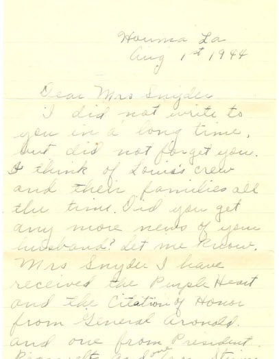 Old handwritten letter from 1944 | Personal letter from 1944 showing historical handwriting and emotional message | A heartfelt handwritten letter dated 1944, revealing personal communication during wartime, capturing historical handwriting and emotional tone. | Handwritten letter from 1944 with personal message, showcasing historical penmanship and emotional connection during World War II. | Relevant.