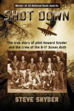 Aircraft crash explosion in mid-air during WWII, vintage black-and-white photo of WWII pilot crew, history, aviation history, B-17 bomber, Steve Snyder author.
